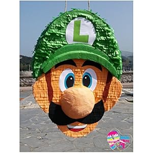Pinata Luigi. Pinata Super Mario (Ent) (Optionaler Stick)