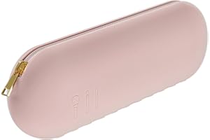 YSDYY 1 różowa silikonowa kosmetyczka, wygodna podróżna kosmetyczka, torba na pędzle do makijażu, do przechowywania pędzli do makijażu, odpowiednia do podróży i podróży służbowych, różowy,