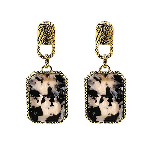 Preisvergleich Produktbild Thumby Wilde Ohrringe / Ohrstecker / Ohrringe Baumeln / Ohr Schnalle, Einfache Rechteckige Platte Leopard Ohrringe Ard Europäischen und Amerikanischen Stil Retro Übertrieben Ohrringe