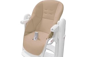 GENERIC Peg Perego Tatamia - Coprisedia per seggiolone, cuscino di ricambio per sedia da pranzo, facile da installare, traspirante, in pelle PU con seduta imbottita