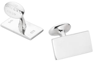 THE SAVILE ROW COMPANY LONDON Men's Genuine British Sterling Silver Formal Shirt Cufflinks