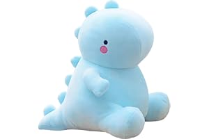 KASTWAVE Plush Toys, KASTWAVE Cute Dinosaur Plush Toys, Fat Dinosaur Stuffed Animals Toys Dolls, Soft Plush Stuffed Animal Dino Plushie, Birthday Gifts for Kids Girls Boys Blue 12 inch
