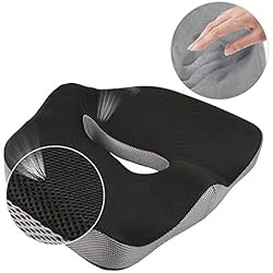 Confort Mousse à mémoire de forme coussin de siège/siège auto/chaise coussin de coussin/ischiaspolster/Coussin pour coccyx Rembourrage/hämorrhoide Siège, la douleur et hanches Coussin