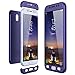 Produktbild CE-Link für Samsung Galaxy J7 2017 Hülle Hardcase 3 in 1 Handyhülle Ultra Dünn Hartschale 360 Grad Full Body Schutz Schutzhülle Bumper - Blau
