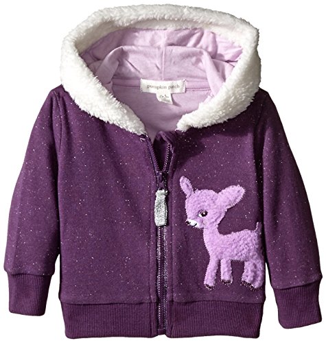 Pumpkin Patch Baby-Girls Sparkly Jumper, Purple Passion, 12-18 Months