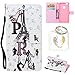 Produktbild HUAWEI P9 Lite PU Leder Silikon Schutzhülle Diamant Handy case Book Style Portemonnaie Design für HUAWEI P9 Lite + SchlüsselanhängerUAC) (3)