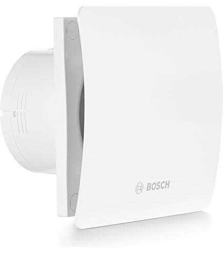 MKK Badlüfter Weiß 120mm - Automatische Lamellen Für Küche & Badezimmer