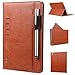 Price comparison product image iPad Pro 9.7 Cases and Covers, Premium PU Leather Book Cover, Ultra Slim Protective Case Cover with Card Slot and Hand Strap Fit for 9.7 inch iPad Air, iPad Air 2, iPad Pro 9.7, 2017 New iPad - Brown