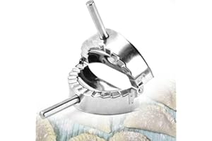 FGNUAY Large Dumpling Maker Stainless Steel Ravioli Mould Pierogi Dumpling Maker Wrapper Pastry Dough Cutter Kitchen Accessories for perogis and Ravioli,Pastry(L: 5.2 inch)