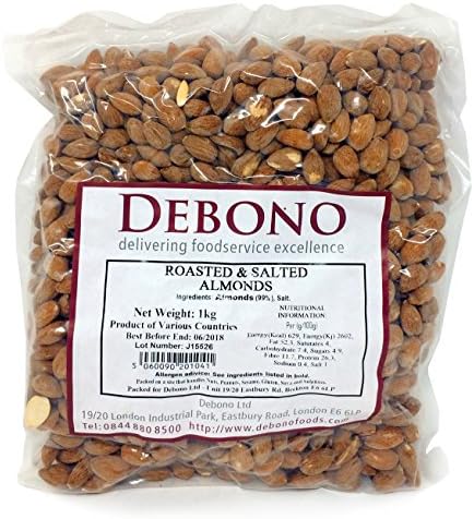 Debono Roasted and Salted Almonds 1Kg Bag