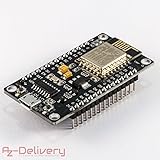 AZDelivery NodeMCU Lua Lolin V3 Module ESP8266 ESP-12E WIFI Wifi Development Board mit CH340 und gratis eBook!