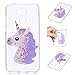 Produktbild xifanzi Weich Silikon Hülle für Huawei Honor 6A 3D Einhorn Design TPU Durchsichtig Zurück Bumper Glänzen Schutzhülle für Huawei Honor 6A Lila Flexible Etui Transparent Weiche Ultra Schlank Clear Back Case Klar Hülse Gummi Dünn HandyTasche Handyhülle für Huawei Honor 6A