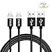 Produktbild USB Magnetisches iPhone Ladekabel,EVIISO [2Pack] 1M Nylon Magnet USB Lightning Kabel Datenkabel con Magnetischer Lightning Adapter mit LED Status für iPhone X 8/8 Plus 7/6s/6 Plus SE iPad Air,Schwarz