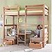 Produktbild Pharao24 Massivholz Hochbett mit Sitzecke Buche