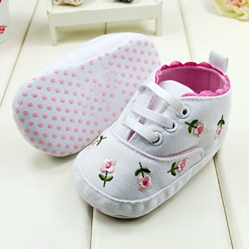 Silvercell Baby gestickte Spitze-Baby-Schuhe weiche alleinige Schuhe - 2