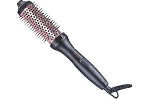 GAOGODOT 3 in 1 spazzola calda dello ione negativo per capelli, 38mm spazzola termica, doppia tensione riscaldata spazzola rotonda con 200 ° C, spazzola calda volumizzante spazzola di curling spazzola ceramica