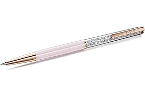 Swarovski Penna a sfera Crystalline Silk, Rosa, Laccato rosa, placcato color oro rosa