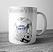 Produktbild Leeds United Football Tasse – Geschenk – hinzufügen Name personalisiert