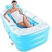 Produktbild Pumpink Größe 165 * 80 * 60cm, mit elektrischer Pumpe, aufblasbarer Badewanne, Verdickungs-Wanne, faltendem Bad-Bassin, Plastikbad-Eimer (Color : Blue)