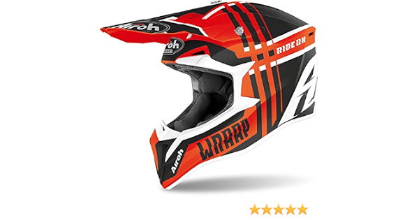 AIROH HELMET WRAAP BROKEN ORANGE MATT XL : Amazon.it: Auto e Moto