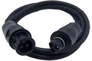 AMAZINNOV 2 Mètres Cordon d'alimentation AC en Caoutchouc avec Connecteur Betteri BC01 Femelle à Betteri BC01 Hommes pour Connexion en Parallèle de Deux Micro-onduleur Hoymiles Deye Envertech TSUN NEP