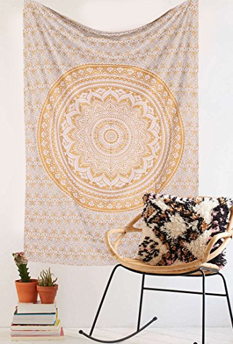 Design Collected by Rawyal Crafts Original Gold and Silver Ombre Bohemian Mandala Wallpaper - 2