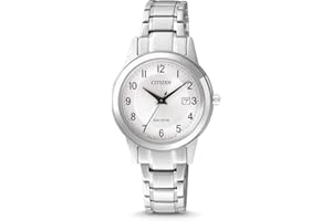 CITIZEN - Damski zegarek na rękę z obudową ze stali nierdzewnej - zegarek - stal - kolor srebrny