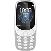 Nokia 3310 2G Unlocked Mobile Phone (2.4 Inch Colour Screen, 2 MP Camera, Bluetooth, Radio, MP3 Player, Dual Sim), Grey