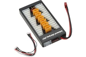 RC XT60 Parallell Charging Board Balansladdare Expansion T-kontakt Kompatibel med 2-6S LiPo-batterier