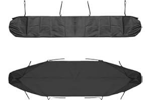 Bprtcra Schutzhülle für Gartenmarkise, 2 m - 5 m, Staubschutz, für Baldachin, Terrasse, Möbel, wasserdichter Schutz im Winter (5 m, schwarz), WW001-1