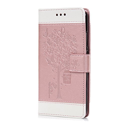 Lanveni Huawei P10 H  lle  Handyh  lle Huawei P10 Flip Case Cover PU Lederh  lle Schutzh  lle Magnetverschluss Ledertasche mit Stander Function Brieft