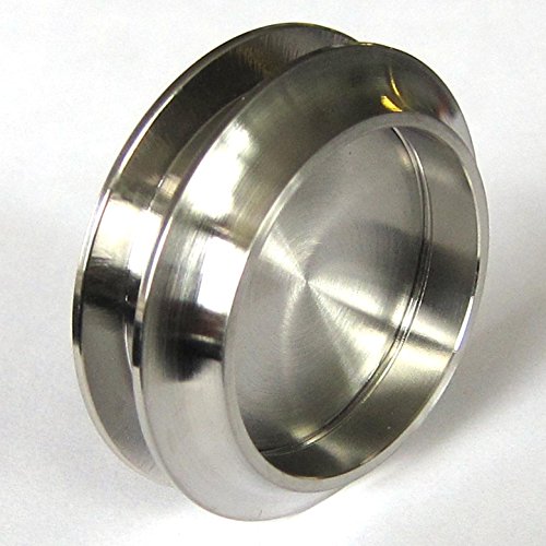 BS-900D-AS: Schiebetürsystem ESG 900x2050x8mm Dekor S, beidseitig vollsatiniert; Schienensystem ALU SlimLine SoftStop; Griffmuschel - 4