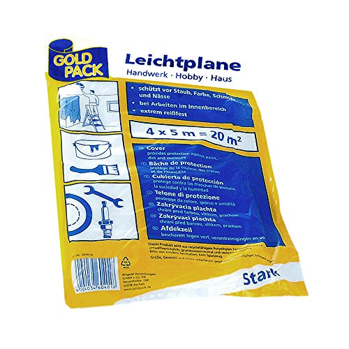 Abdeckfolie Allzweck-Plane 4 x 5 m / 7mµ (Grundpreis pro m² = 0,20€)