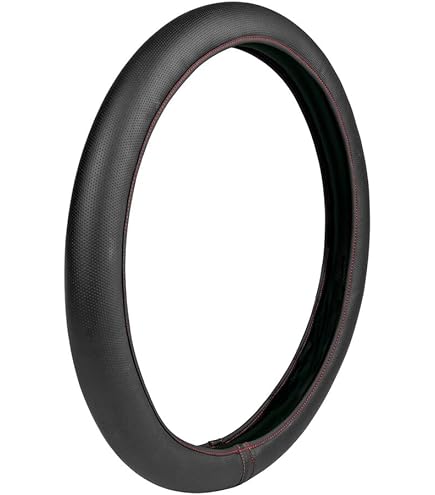 Couvre Volant Universel Bottari 39-41cm - Simili Cuir Antidérapant Gris