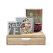 Produktbild Umbra 315010-390 Photo Display Slider Bilderrahmen mit kleiner Schublade, Bilderhalter, Bilderträger, Fotorahmen, Fotohalter, Glas / Holz, natur