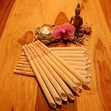 16 velas para oído (8 juegos de 2 unidades) - 23 cm - Fragancias: Bergamota - forma de trompeta