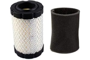 ALLYMOTO Filtre à air avec préfiltre pour Briggs & Stratton 796031 594201 590825 591334 797704 John Deere MIU1303 GY21435 MIU13963