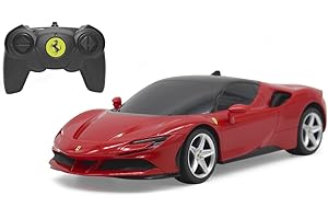 JAMARA 403124 - Ferrari SF90 Stradale 1:24 Rosso 2,4GHz - velocità 7 Km/h