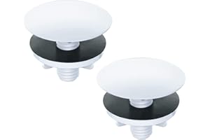 PEIXIONG 2 Stück Küchenspüle Loch Abdeckung - Wasserhahn Platte Stopper - Blanking Metall Edelstahl Stecker (50 mm)