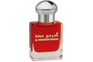 AL HARAMAIN PERFUMES Al Haramain Makkah 15ml Perfume Oil | Arabic Oriental Attar Oil for Women and Men | Alcohol-Free Fresh and Floral Notes | Long-Lasting Concentrated Body Oil | Luxury Fragrance