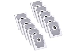 MIRTUX Pack 10 Bolsas de Vacio compatible con Roomba i1+, i3+, i4+, i5+, i6+, i7+, i8+, s9+, j5+, j7+, j8+, j9+. Kit de 10 Bolsas de autovaciado de Respuesto para Robot Aspiradora i, J y S
