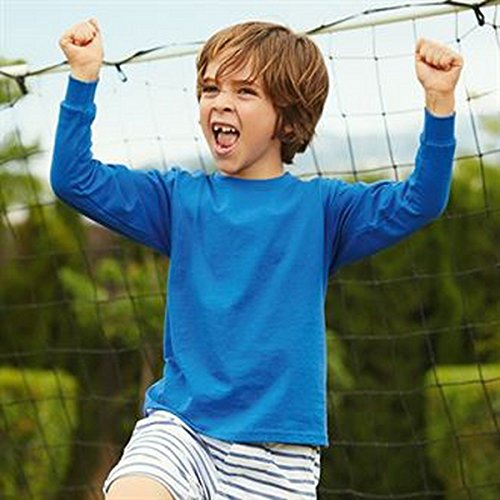 Kids long sleeve valueweight tee (Red, 78)