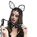 Produktbild Valentinstag-Geschenk-Set mit Spitze, Schleier, Stirnband mit Pferdepeitsche, Kostüm, Weihnachten, Maskerade, Abschlussball, Party, Cosplay für Frauen