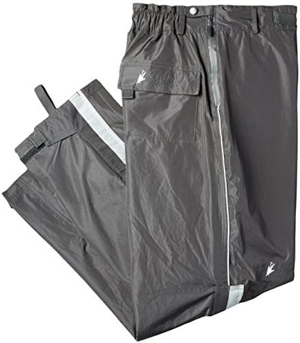 Frogg Toggs Highway Pant, Black with Reflective Silver, Medium by Frogg Toggs