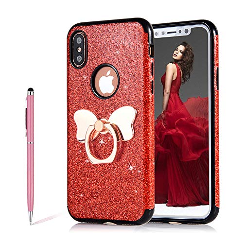Luxury Glitter Sparkle Bling Butterfly Bow Kickstand Design Cover