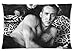 Produktbild e-fashion Nicolas Cage Kissenbezüg für rechteckige Kissen 100% Baumwolle hohe Qualität Standardgröße 51 X 76,2 cm (Zwei Seiten)