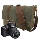 fototasche für kamera und objektiv ★Größe: 38cm Länge - 28cm Höhe - 12cm Breite. Gewicht: 1200g. Kamerafach geeignet für die meisten DSLR-Kamera mit Objektiv. Kamerafach Ideal für 1 DSLR, 1-2 Objektive und andere Dinge.