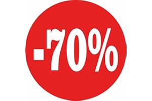 REGALI PAZZA IDEA Adesivo Vetrofania Con Stampa - Diametro 45 cm - Materiale Vinilico - Design Accattivante - Utilizzo per Vetrine - Collezione Saldi