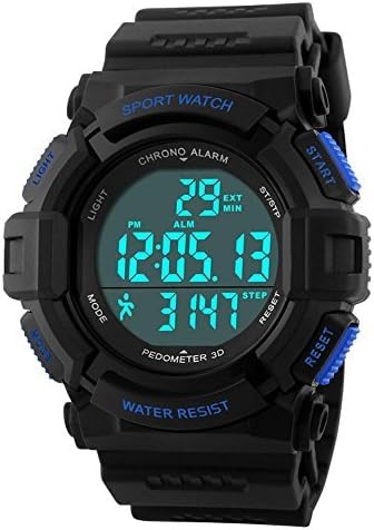 Jelercy Multi Function Digital LED Waterproof Sports Watch Boys Watches for Men,Two Colors