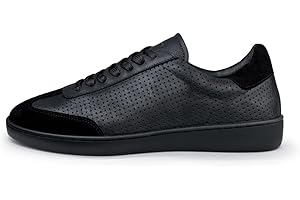 Anna Kern Suny 7430 Baskets de danse en cuir noir pour homme Largeur normale Semelle en polyuréthane sur toute la longueur Semelle intermédiaire amovible